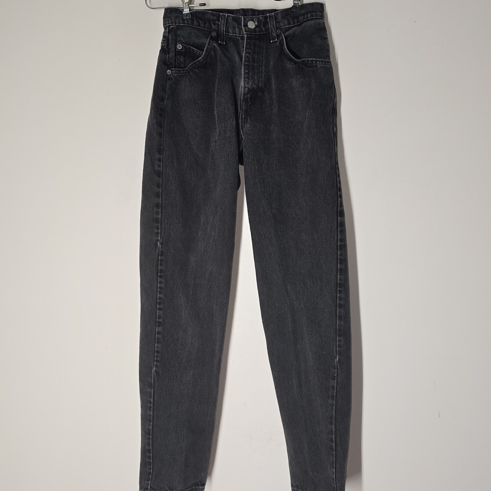 Vintage Levi's 962 Relaxed Fit Tapered Jeans Mens 7 Med Black‎ USA Made